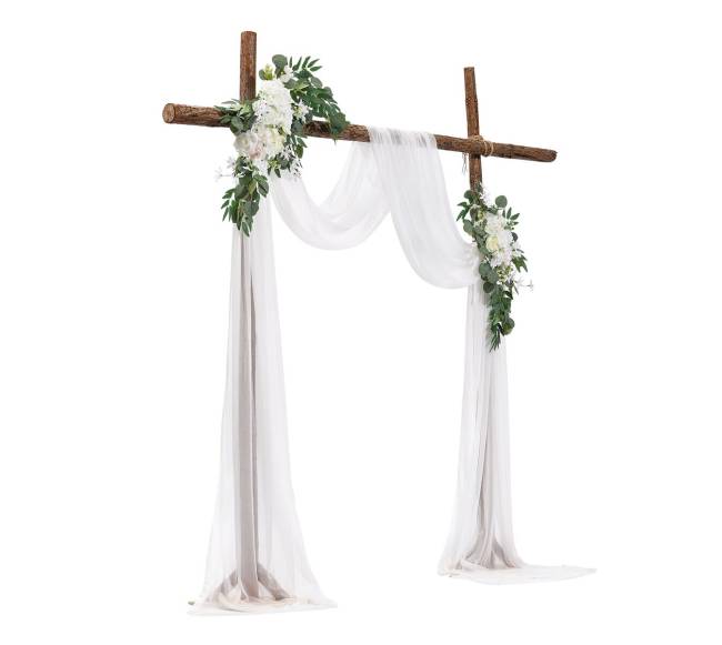 Dirbtinių vestuvinių arkų gėlių komplektas0