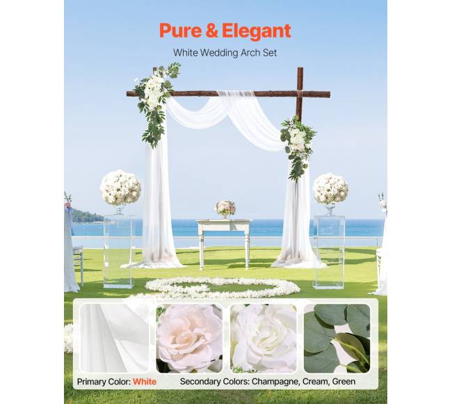 Dirbtinių vestuvinių arkų gėlių komplektas1