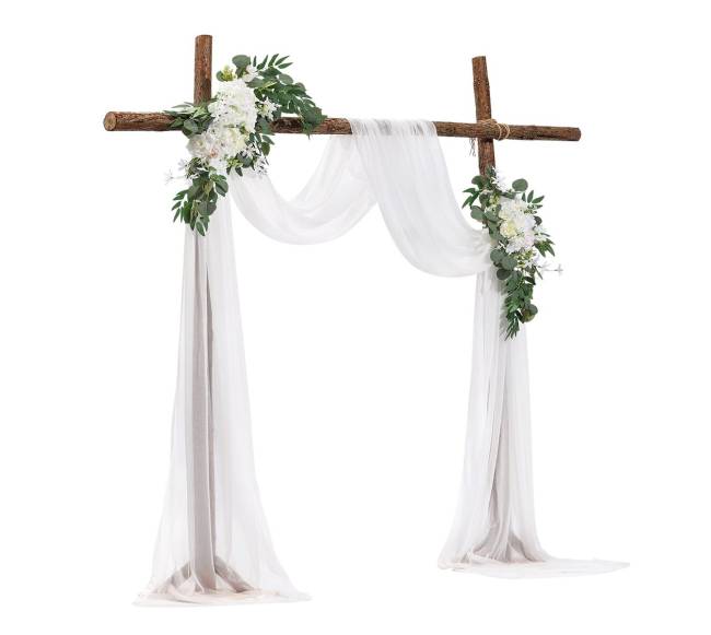 Dirbtinių vestuvinių arkų gėlių komplektas10