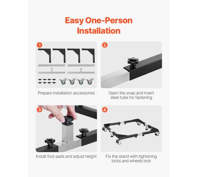 Reguliuojama šaldytuvo vežimėlio bazė 544 kg4