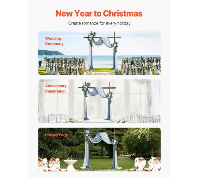 Dirbtinių gėlių rinkinys vestuvių arkai mėlynas5