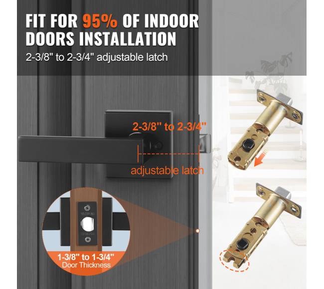 Durų rankena 6 vnt. juoda2