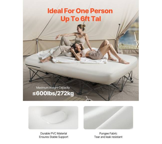 Pripučiamas čiužinys su rėmu ir pompa dviem3