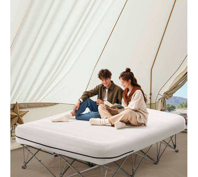 Pripučiamas čiužinys su rėmu ir pompa dviem7