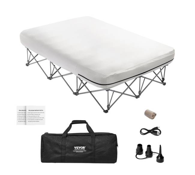 Pripučiamas čiužinys su rėmu ir pompa dviem8