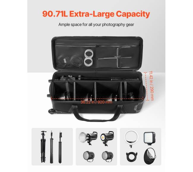 Studijos įrangos vežimėlio dėklas kameroms1