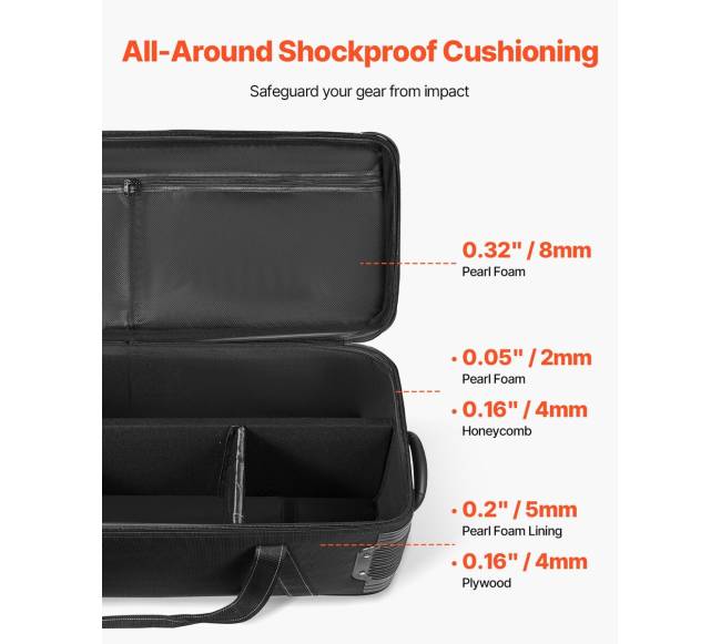 Studijos įrangos vežimėlio dėklas kameroms4