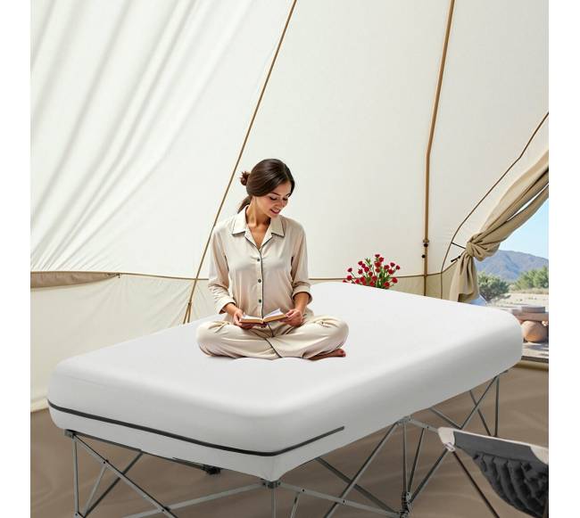 Čiužinys su rėmu ir pompa vienam7