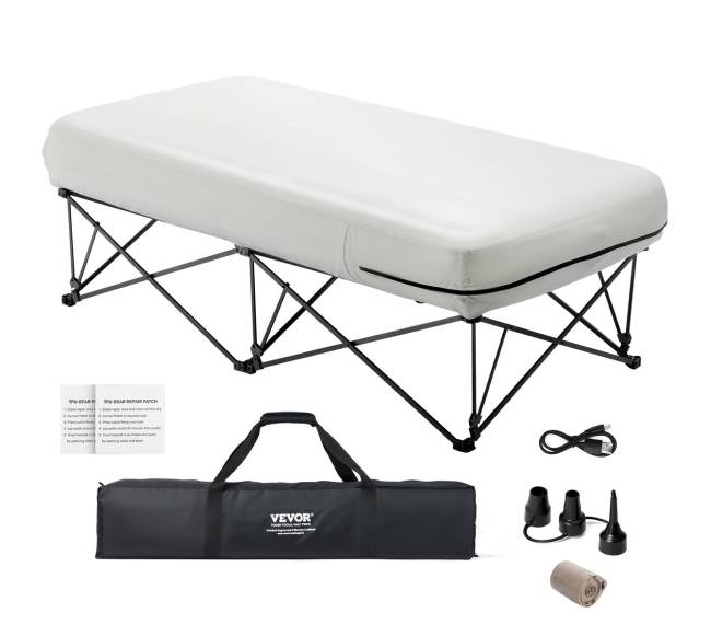 Čiužinys su rėmu ir pompa vienam8