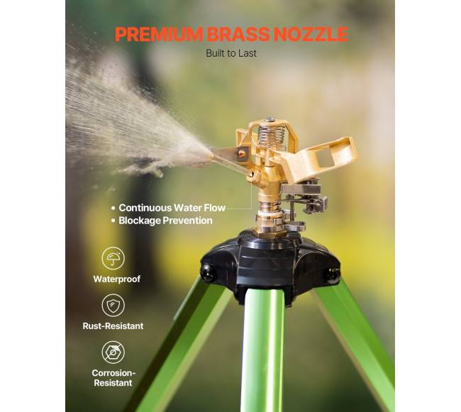 Trikojis vejos laistytuvas su G34" jungtimi5