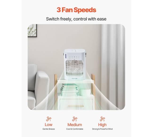 Nešiojamas oro kondicionierius 4-in-1 garuojantis oro aušintuvas4