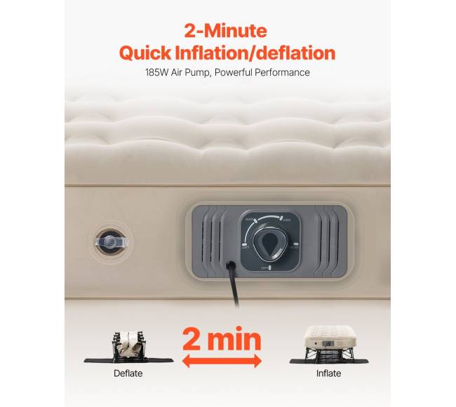 Pripučiamas čiužinys su rėmu ir pompa1