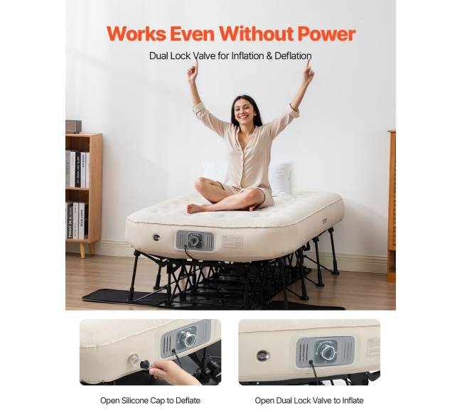 Pripučiamas čiužinys su rėmu ir pompa4