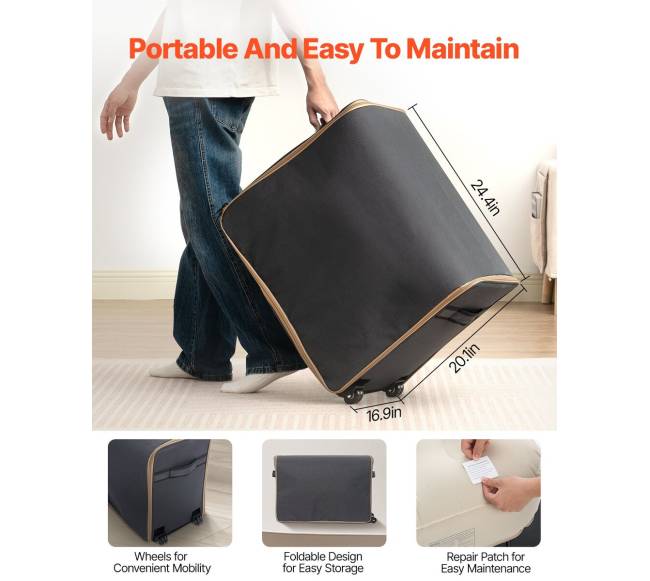 Pripučiamas čiužinys su rėmu ir pompa5