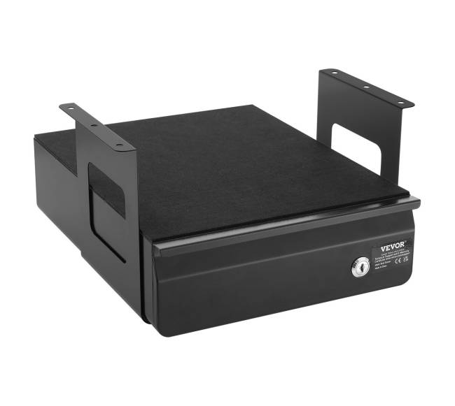 33 cm užrakinama stalčių sistema po stalu0