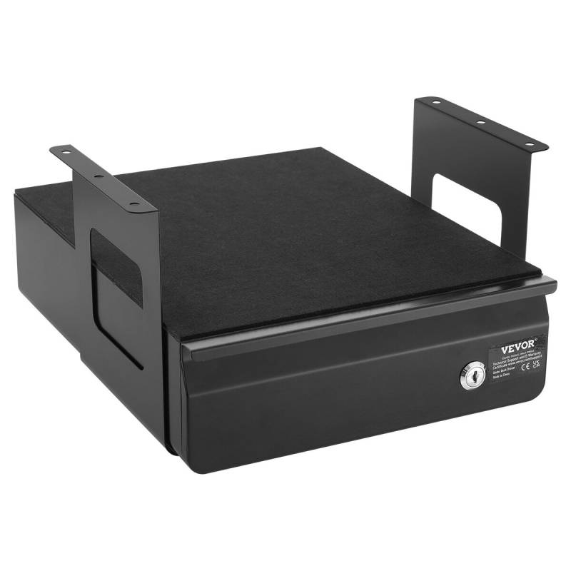 33 cm užrakinama stalčių sistema po stalu0