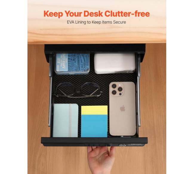 33 cm užrakinama stalčių sistema po stalu5