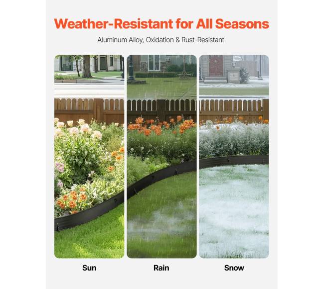 Metaliniai sodo borteliai 8 vnt lenkiami nerūdijantys1