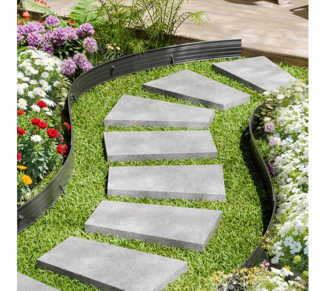 Metaliniai sodo borteliai 8 vnt lenkiami nerūdijantys7