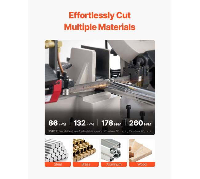 Metalo juostinis pjūklas 1,1 kW1