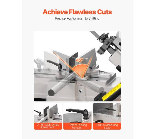 Metalo juostinis pjūklas 1,1 kW, 18 x 30 cm3