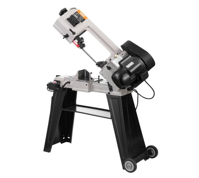Metalo juostinis pjūklas su stovu, 550W variklis8
