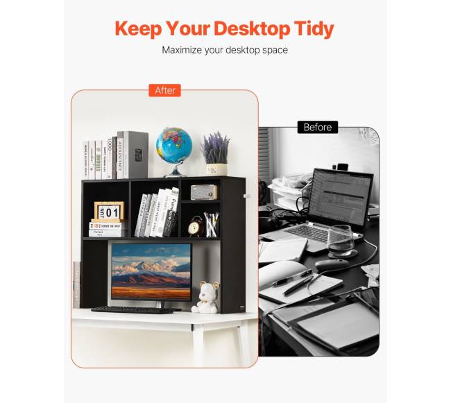 Juodas stalo lentyna biurui ir namams1