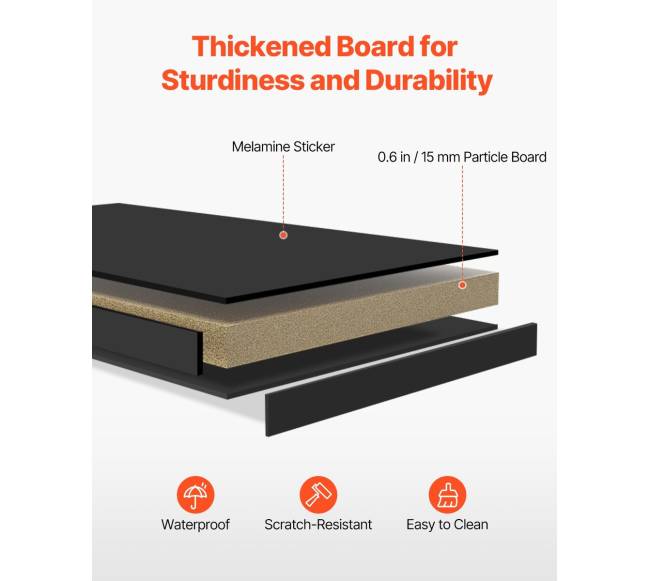 Juodas stalo lentyna biurui ir namams3