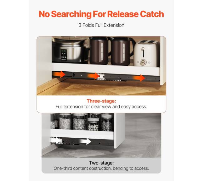 Paslėpti stalčių bėgeliai 24 colių  po laiptais4