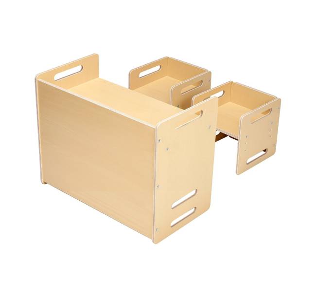 Montessori mokymosi staliukas ir kėdės9