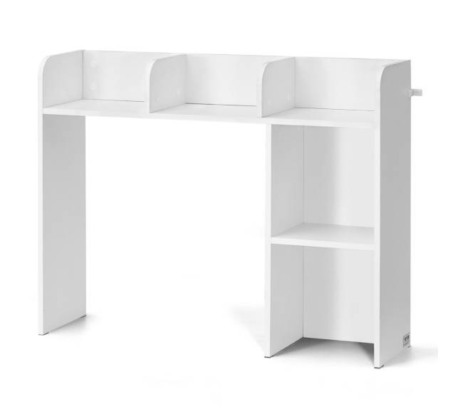 Baltas stalinis lentynų organizatorius 2 lygių0