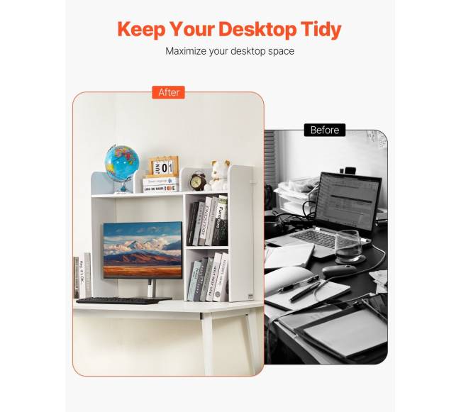 Baltas stalinis lentynų organizatorius 2 lygių1