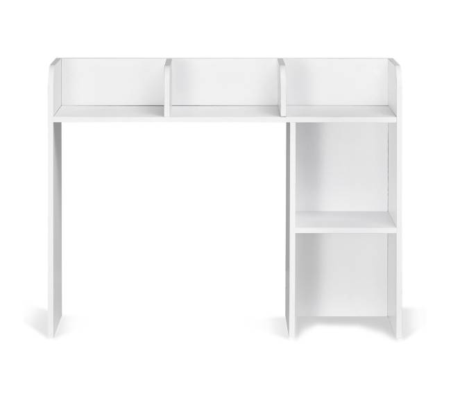 Baltas stalinis lentynų organizatorius 2 lygių8