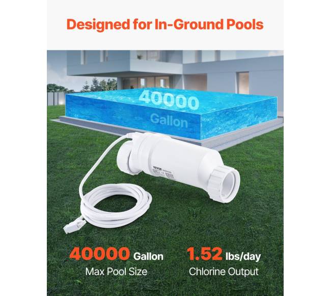 Druskų chlorinatorius baseinams iki 150 m³1