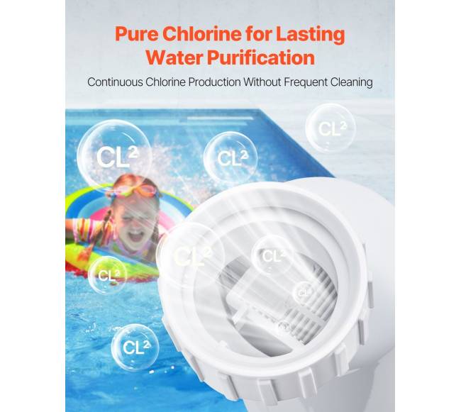 Druskų chlorinatorius baseinams iki 150 m³3