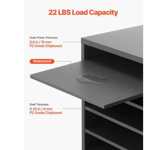 Pilkas medinis stelažas su 5 skyriais2