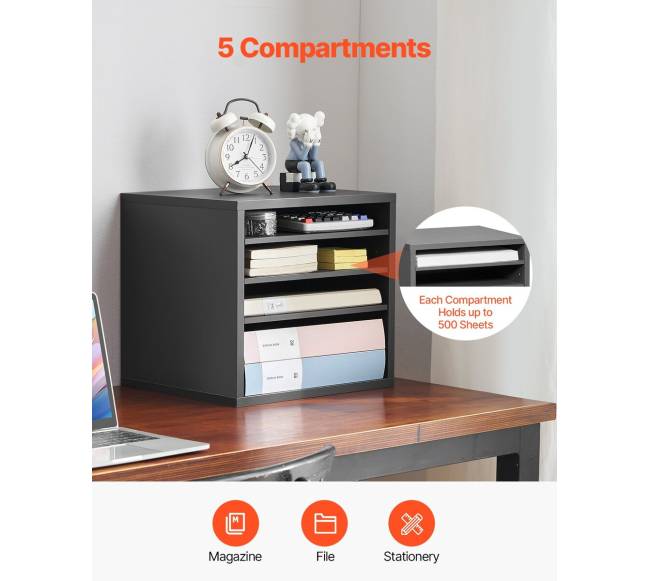 Pilkas medinis stelažas su 5 skyriais3