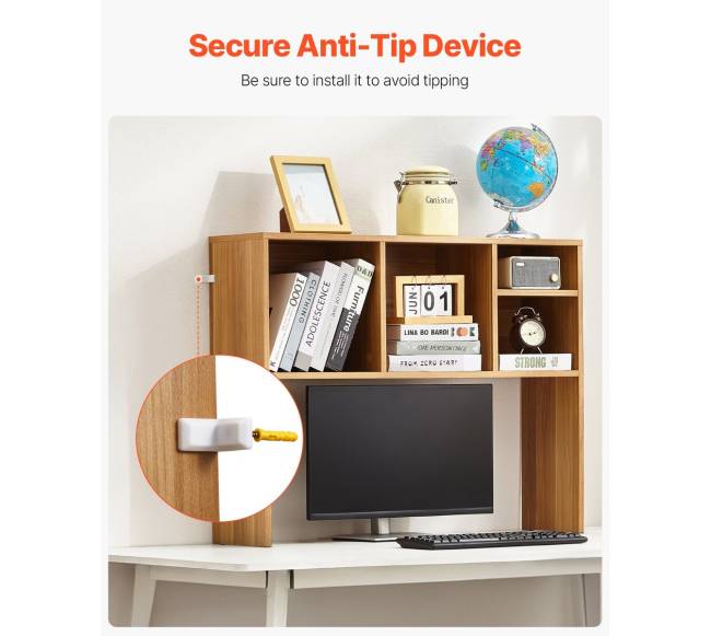 Medinė stalinė knygų lentyna su viena lentyna5