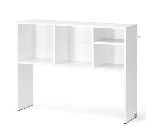 Baltas stalo lentynėlis su viena lentyna0