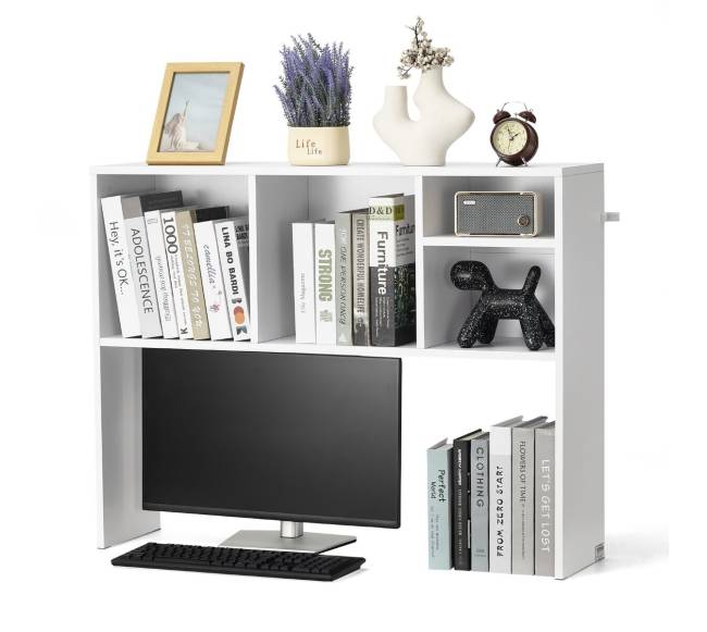 Baltas stalo lentynėlis su viena lentyna9