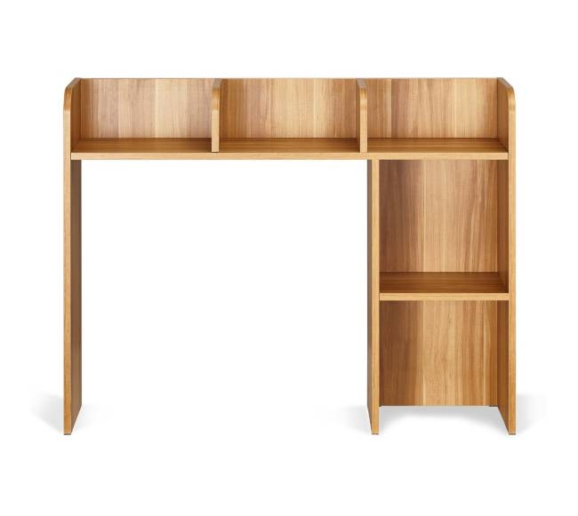 Medinė dviejų lygių lentyna staliniams kompiuteriams8