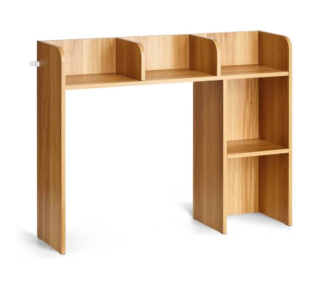 Medinė dviejų lygių lentyna staliniams kompiuteriams10
