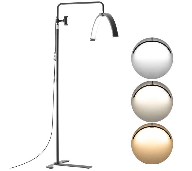 Pusmėnulio formos kosmetikos LED šviestuvas0