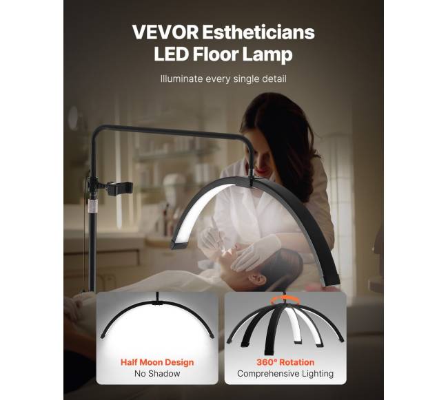 Pusmėnulio formos kosmetikos LED šviestuvas1