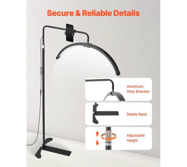 Pusmėnulio formos kosmetikos LED šviestuvas4