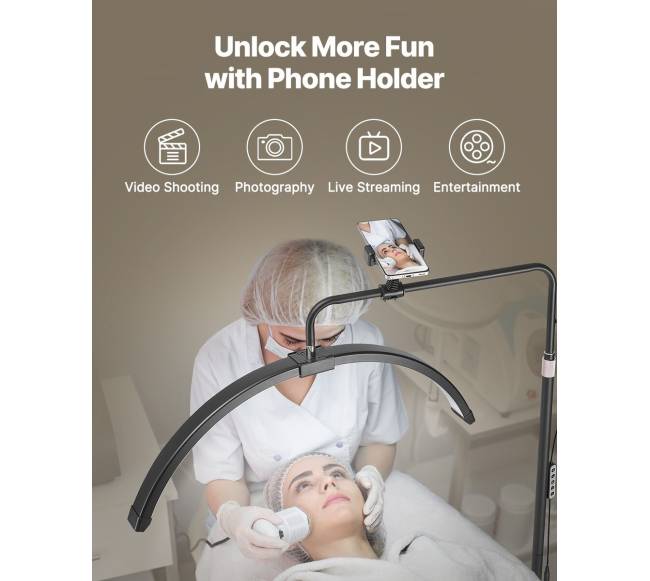 Pusmėnulio formos kosmetikos LED šviestuvas5