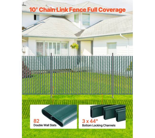 Grandininės tvoros privatumo juostos 4 dviguba siena4