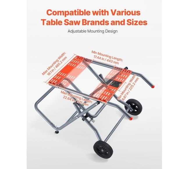 Nešiojamas pjūklo stovas su ratukais1