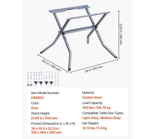 Lentpjūvės stovas sulankstomas 159 kg apkrova6