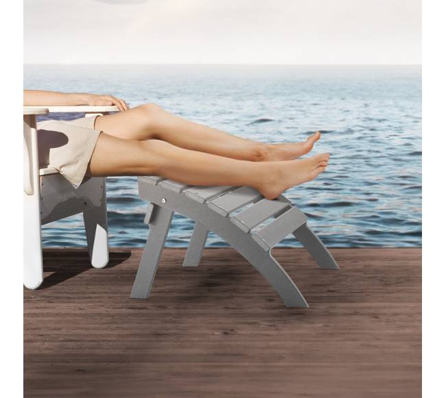 Sulankstoma pilka Adirondack kojų atrama7